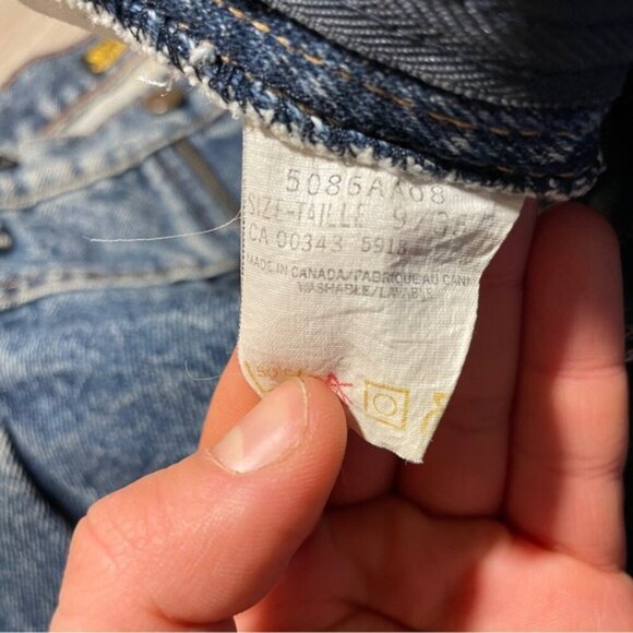 Brass Blue Jeans High Rise Straight Leg 90s Vintage - Picture 4 of 8